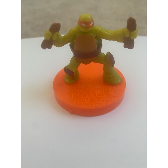 Teenage Mutant Ninja Turtles McDonald's 2018  2.5” Toy Figure Leonardo With Dual - Picture 7 of 11